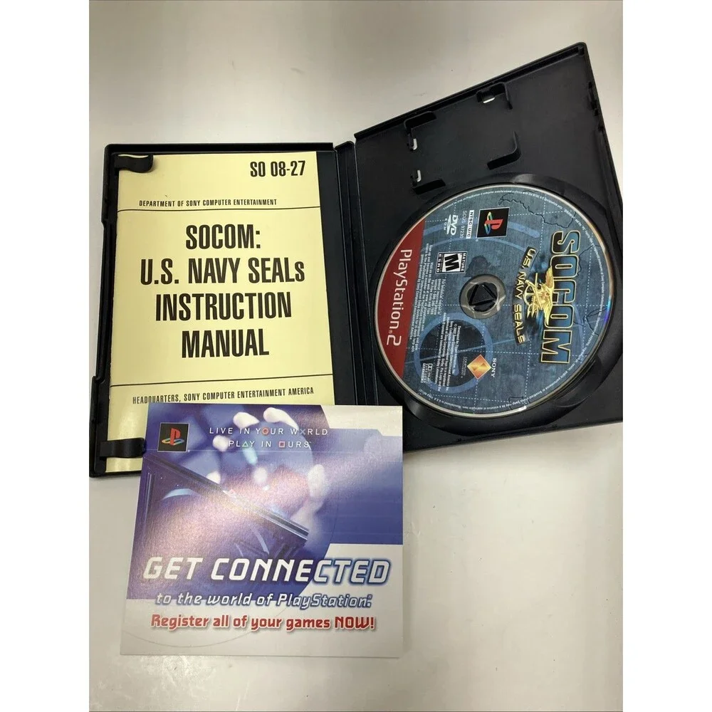SOCOM: U.S. Navy SEALs Greatest Hits (Sony PlayStation 2 PS2) M Case+Manual